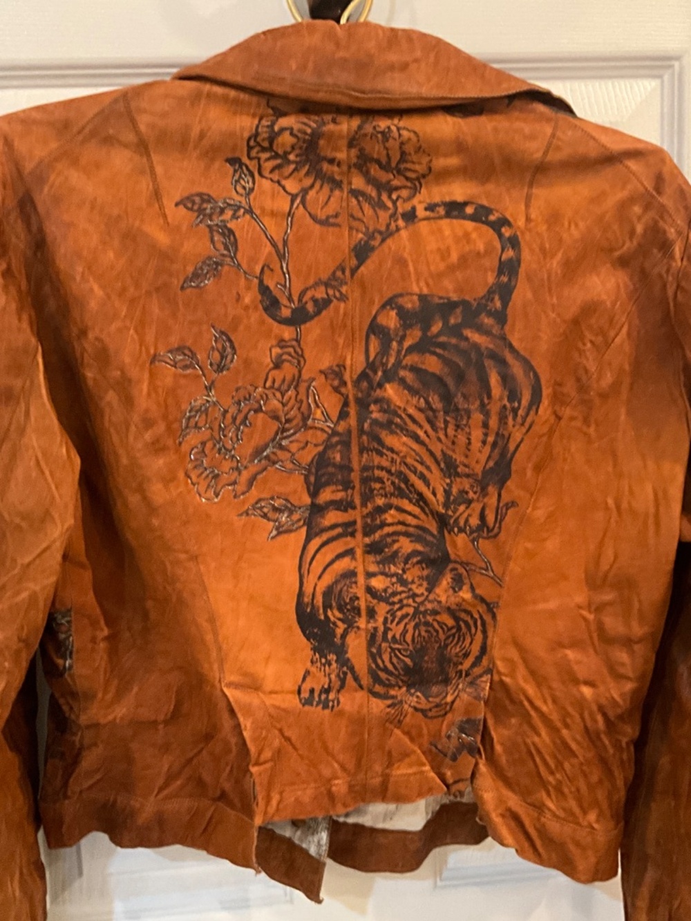 Roberto Cavalli Leather Jacket Sz.L - Picture 2 of 9